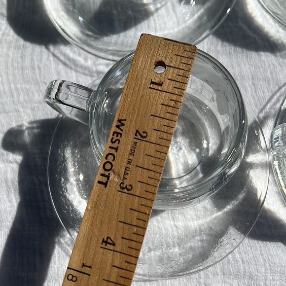 Vintage Globe Mug Set of 4 / Glass Coffee Cups / Nestle.💓 - Picture 4 of 17